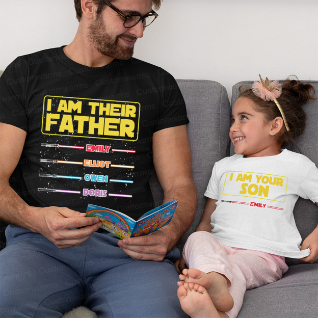Personalized First Father's Day Daddy and Me Outfit | CWFamily107