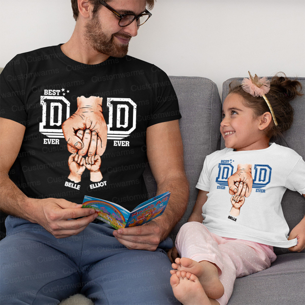 Personalized First Father's Day Daddy and Me Outfit | CWFamily109