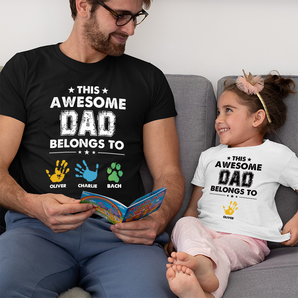 Personalized First Father's Day Daddy and Me Outfit | CWFamily111
