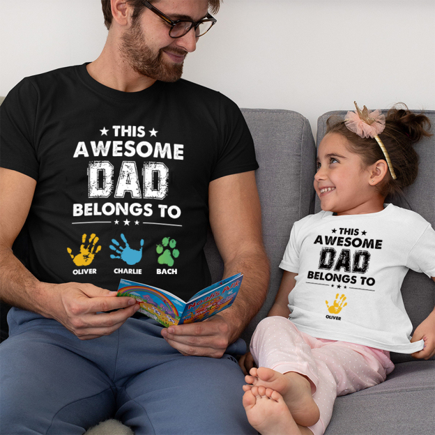 Personalized First Father's Day Daddy and Me Outfit | CWFamily111