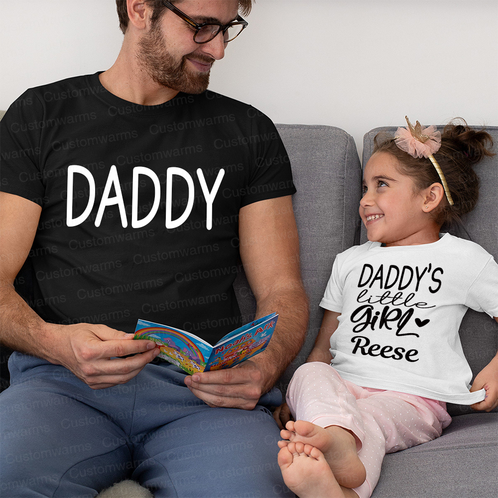 Personalized First Father's Day Daddy and Me Outfit | CWFamily112