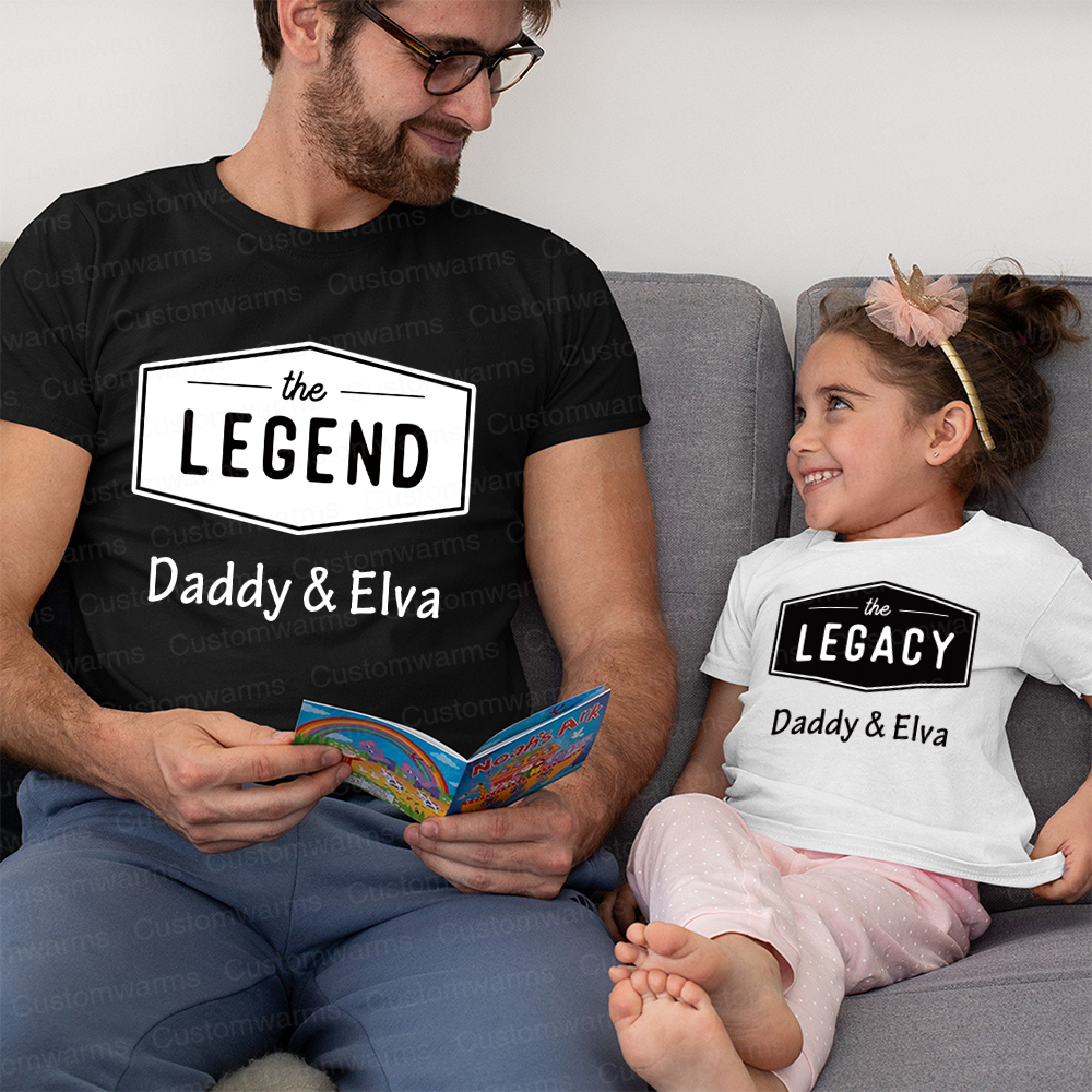 Personalized First Father's Day Daddy and Me Outfit | CWFamily116
