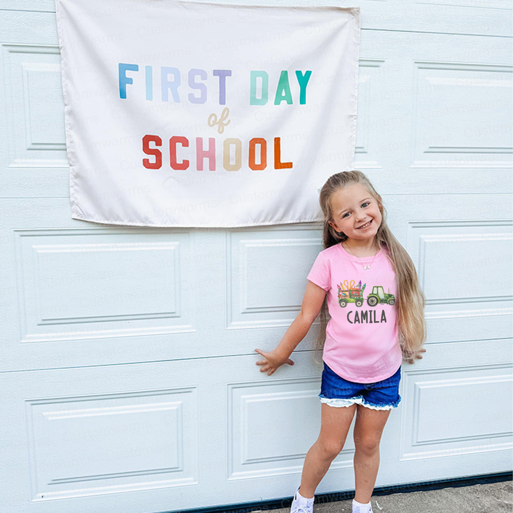 Personalized First Day Of Back To School Shirt | CWSchool16