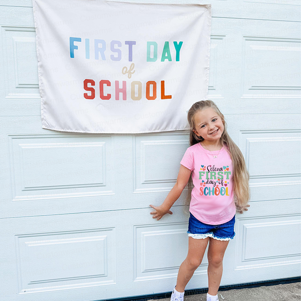 Personalized First Day Of Back To School Shirt | CWSchool27
