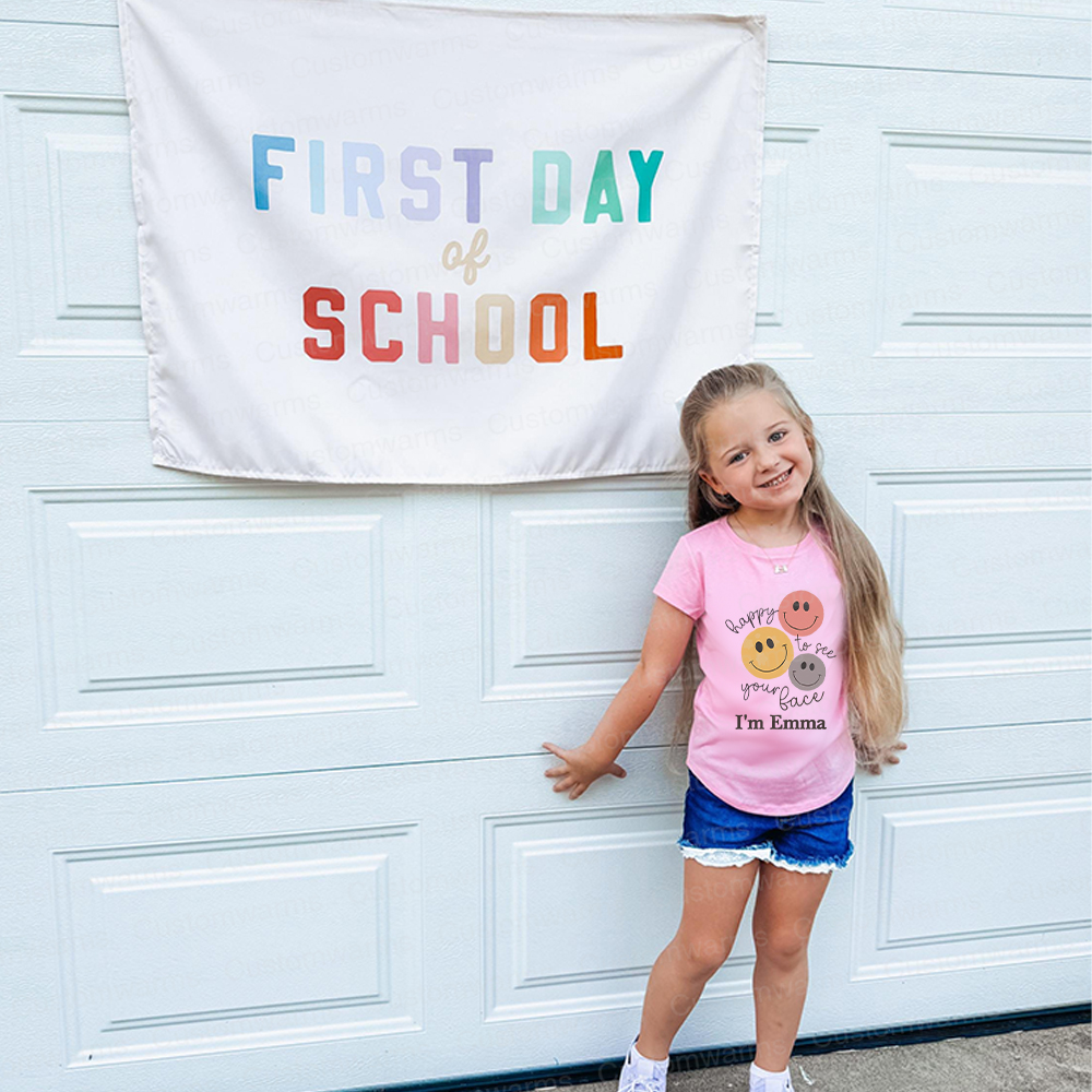 Personalized First Day Of Back To School Shirt | CWSchool30
