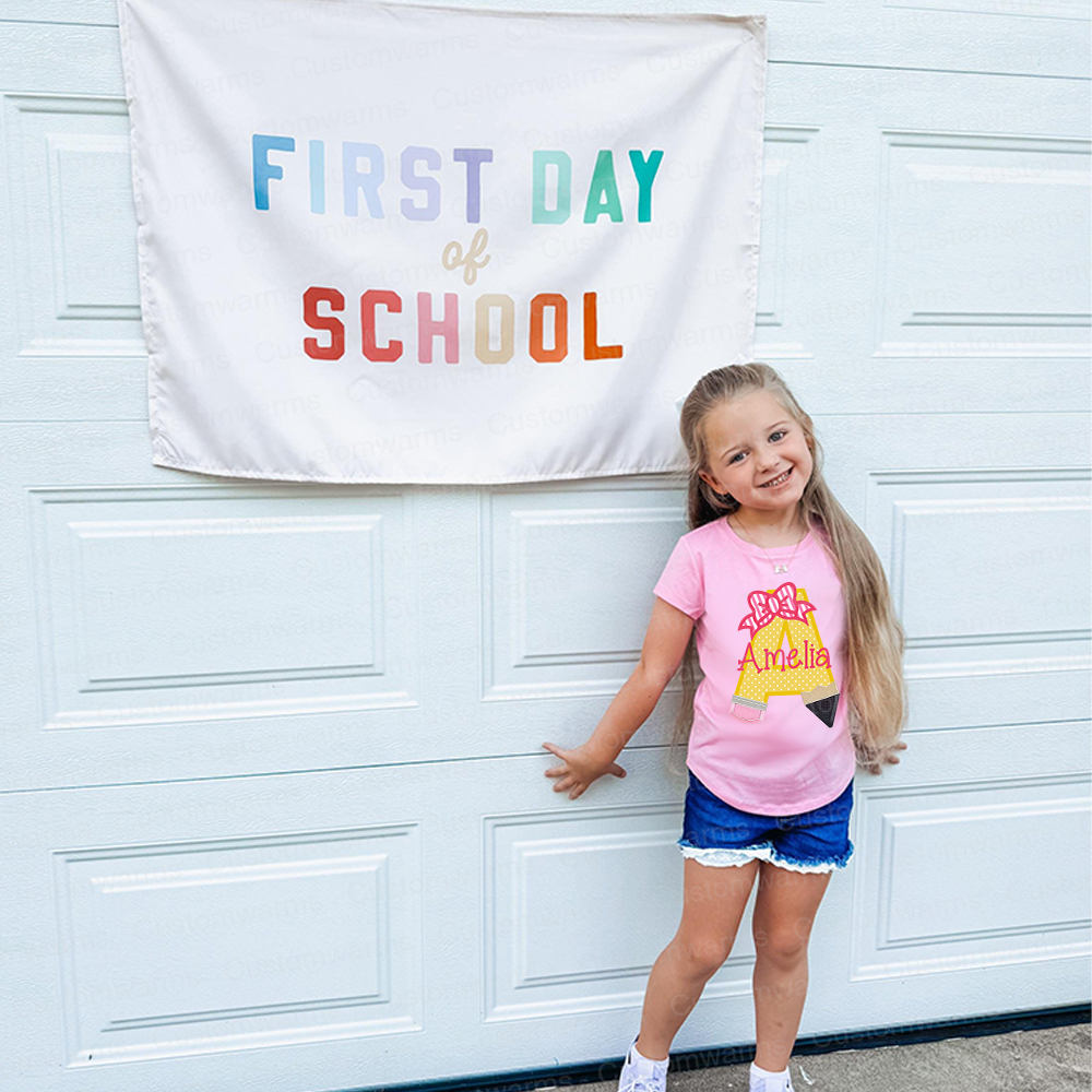 Personalized First Day Of Back To School Shirt | CWSchool33