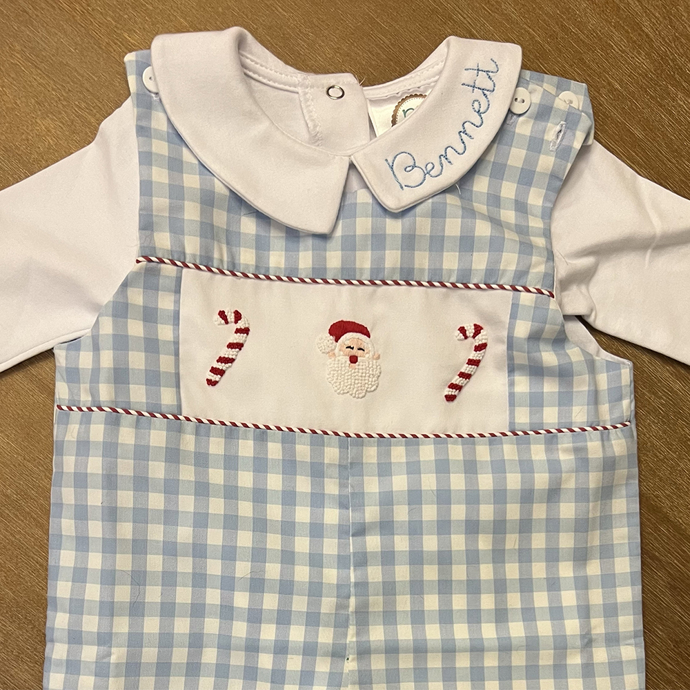 Personalized Baby Embroidered Peter Pan Collar Romper | CWBaby272