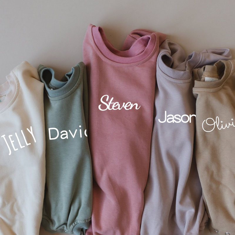Personalized Kids Cozy Soft Sweatshirt Romper | inRomper02