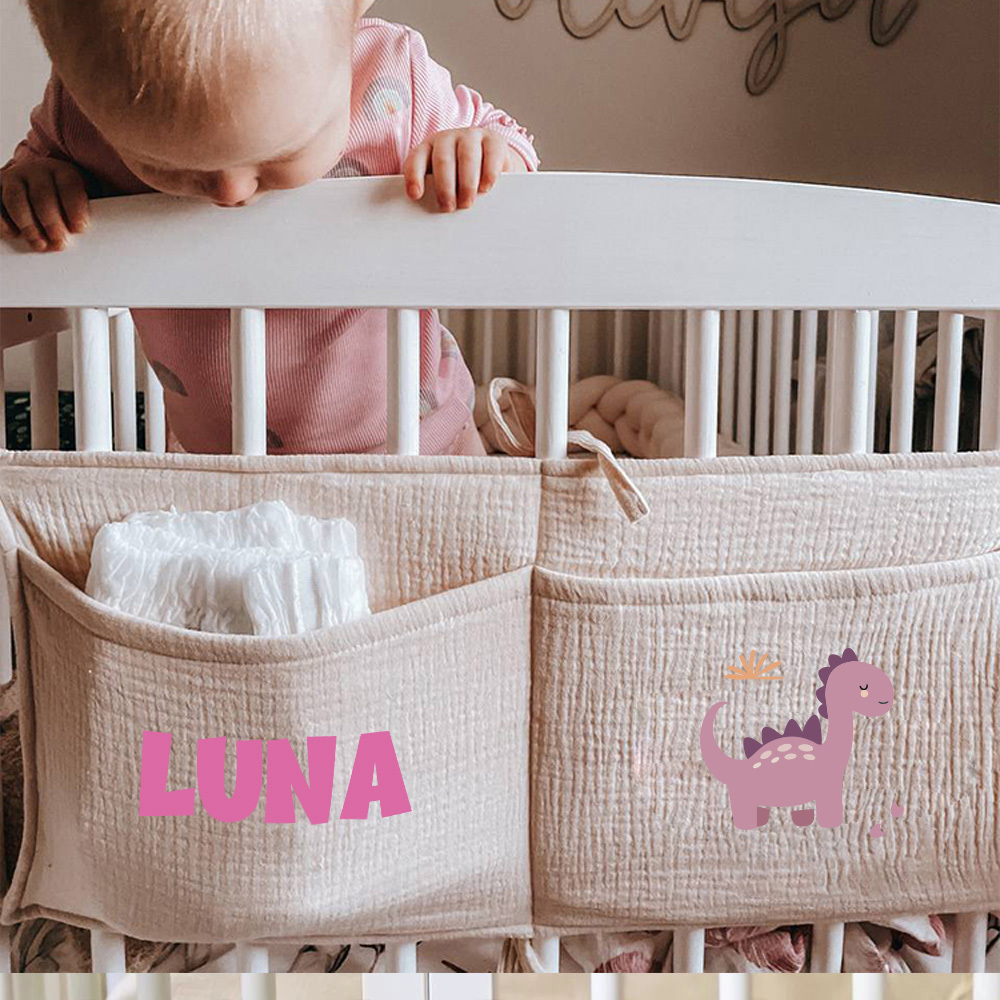 Personalized Baby Bed Pocket Accessories & Diapers Storage | CWBaby5801
