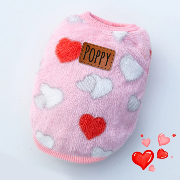 Personalized Cute Pet Soft Plush Fleece Vest | BKPet194