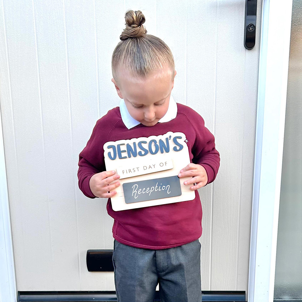 Personalised First and Last Day of School Memory Photo Board | CWToy145