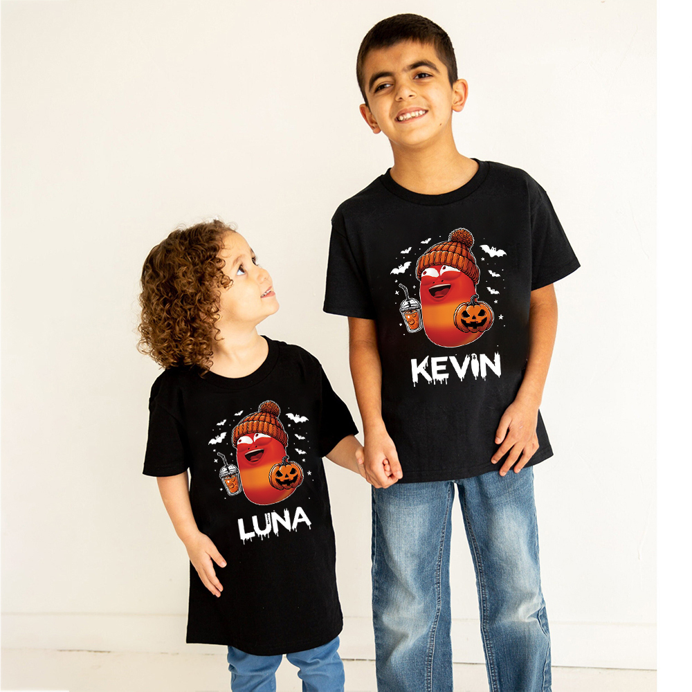 Personalized Larva's Halloween Funny Kid Shirt | Larva05