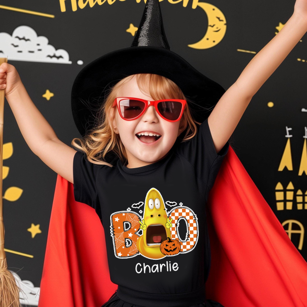 Personalized Larva's Halloween Funny Kid Shirt | Larva12