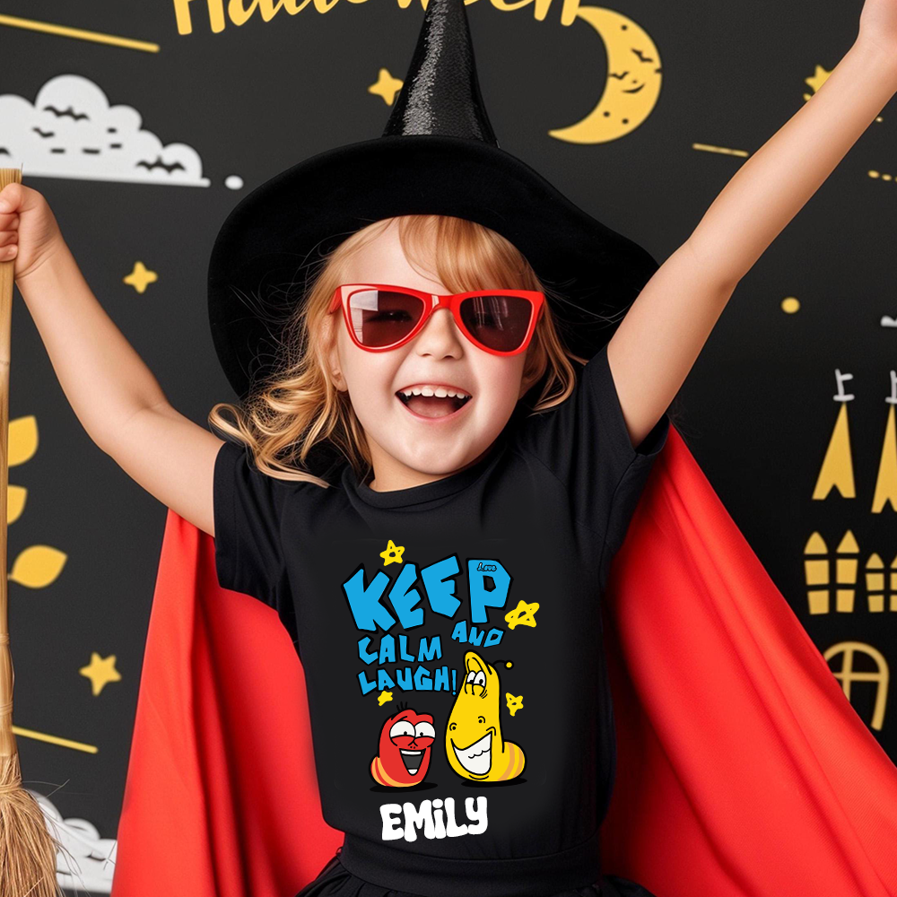 Personalized Larva's Halloween Funny Kid Shirt | Larva13