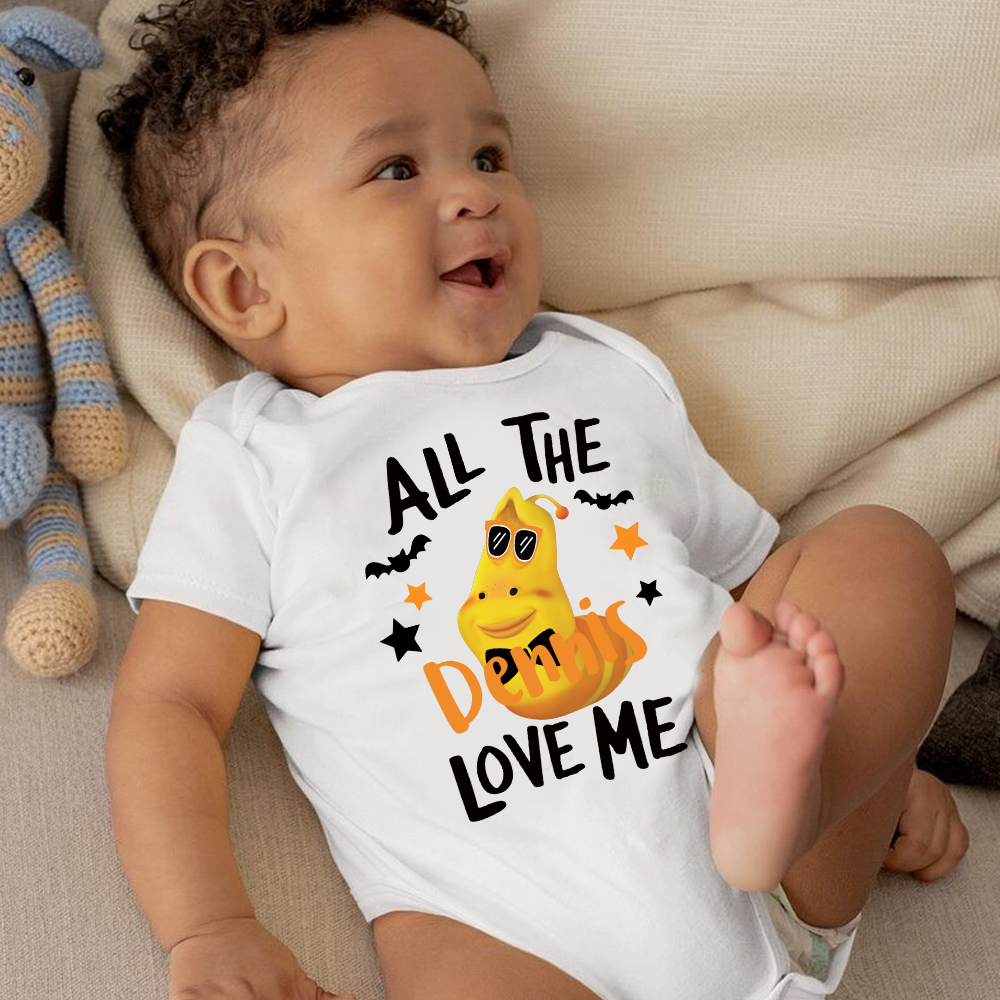 Personalized Larva's Halloween Funny Baby Romper | Larva17