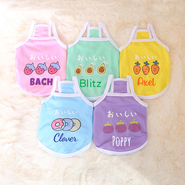 Personalized Cute Breathable Pet Summer Cool Mesh Vest | BKPet205