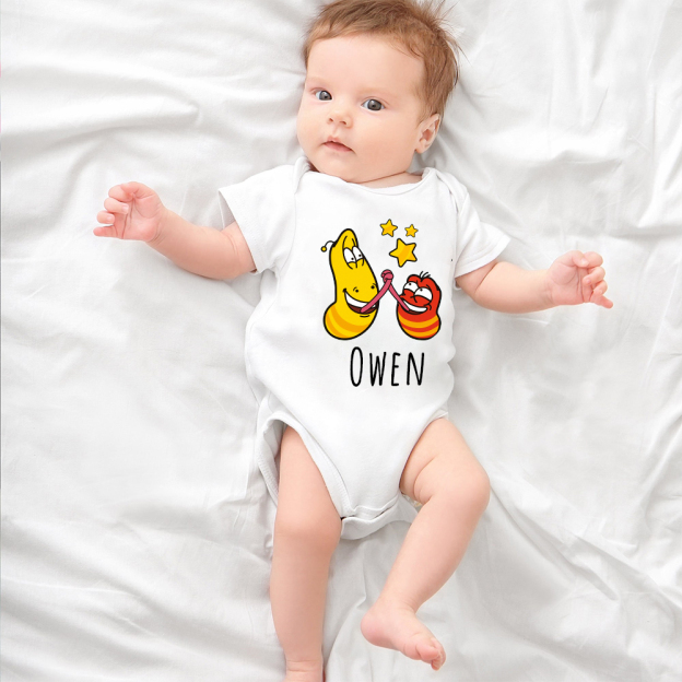 Personalized Larva's Funny Baby Romper | Larva23