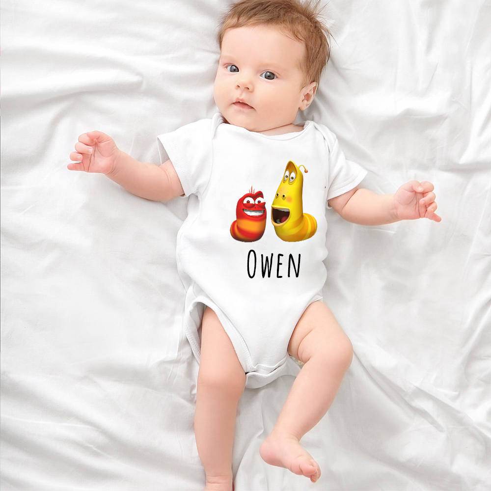 Personalized Larva's Funny Baby Romper | Larva24