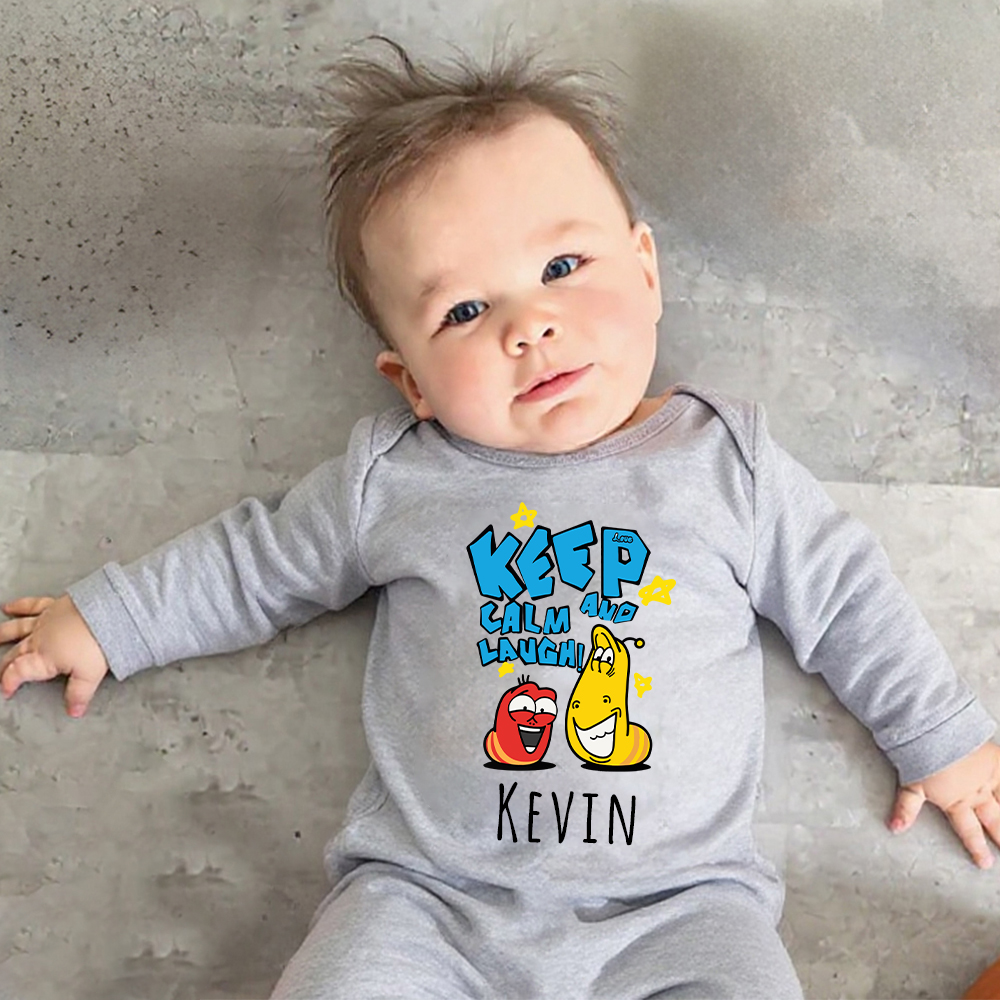Personalized Larva's Funny Baby Romper | Larva25