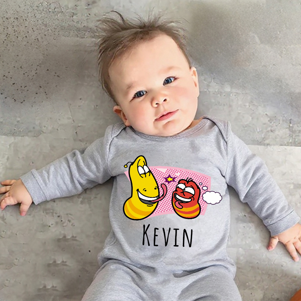 Personalized Larva's Funny Baby Romper | Larva26