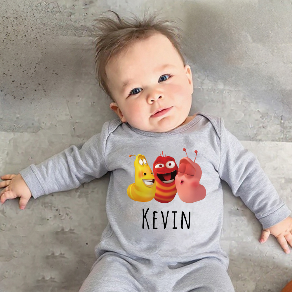 Personalized Larva's Funny Baby Romper | Larva27