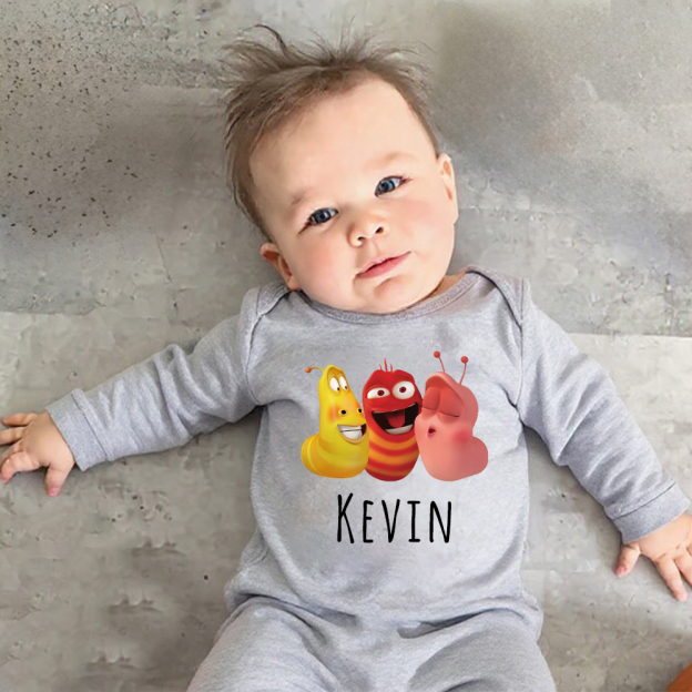 Personalized Larva's Funny Baby Romper | Larva27