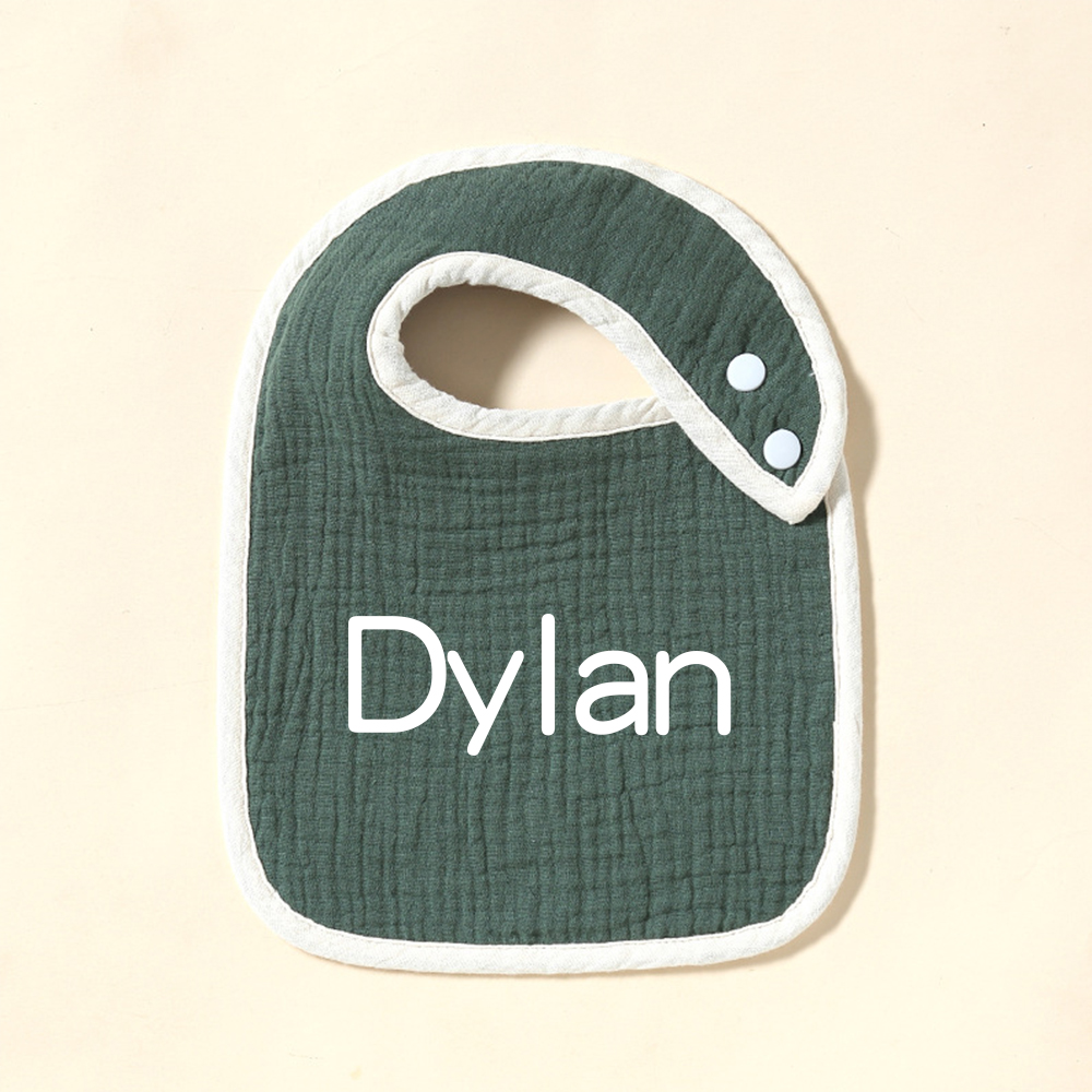 Personalized Embroidered Baby Cotton Bibs | CWBaby306
