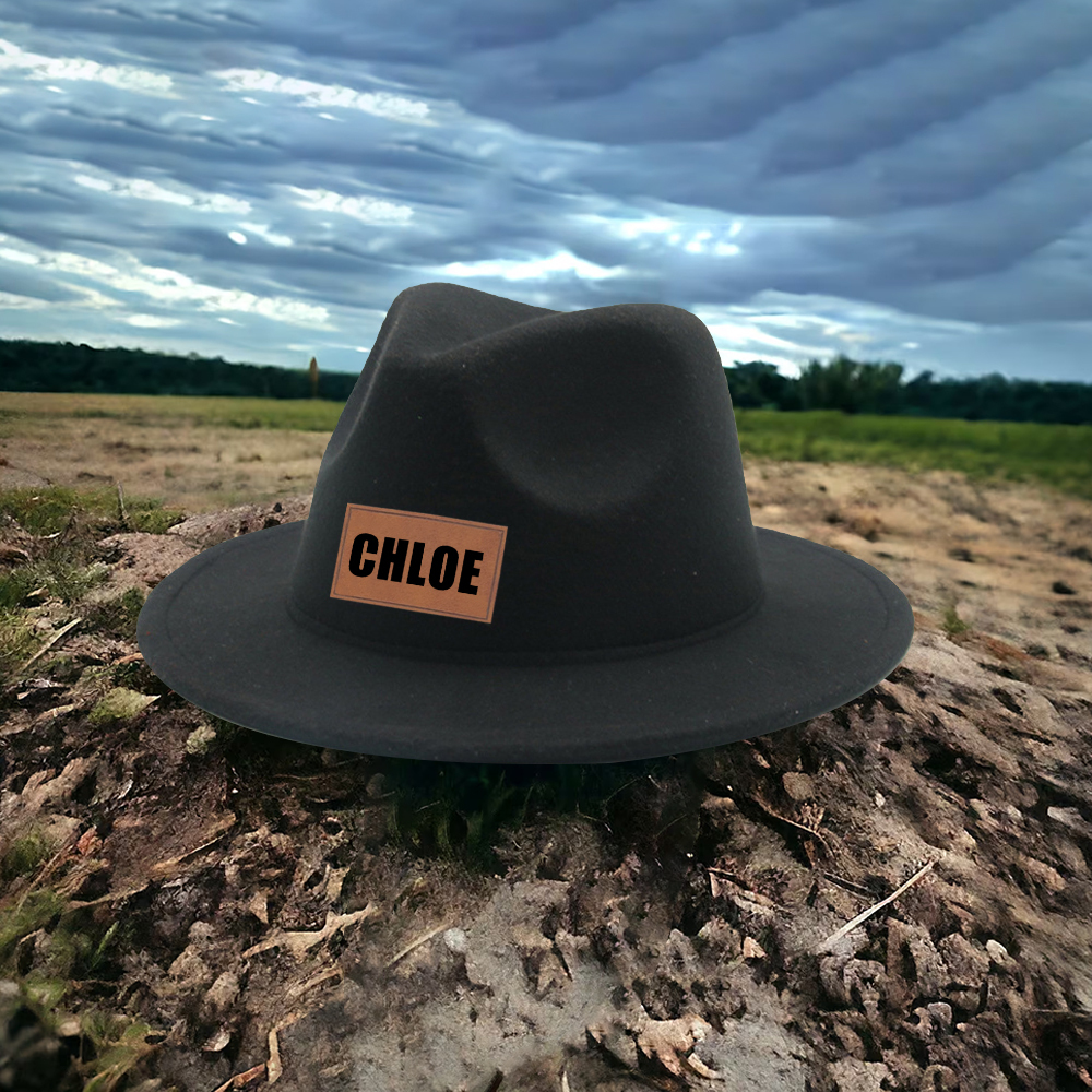 Personalized Leather Patch Cowboy Hat for Comfort & Unique | CWBeach99