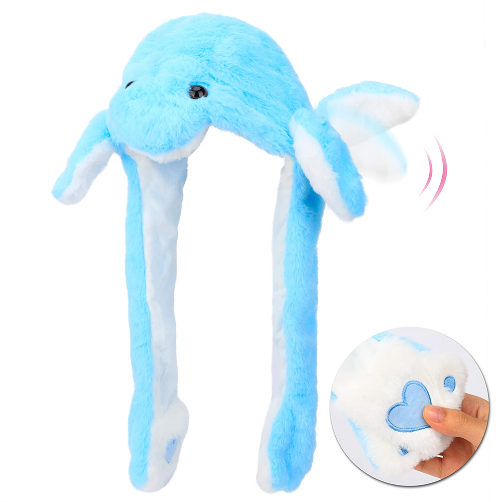 Personalized Embroidery Funny Ears Moving Plush Hat | HSKid79