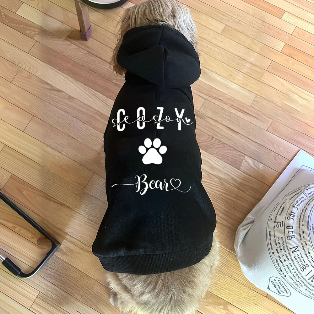 Personalized Cozy Season Warm Puppy Hoodie | BKPet282