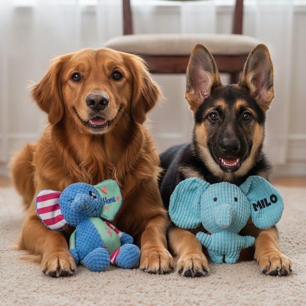Personalized Pet Unique Elephant Squeaky Toy | BKPet294