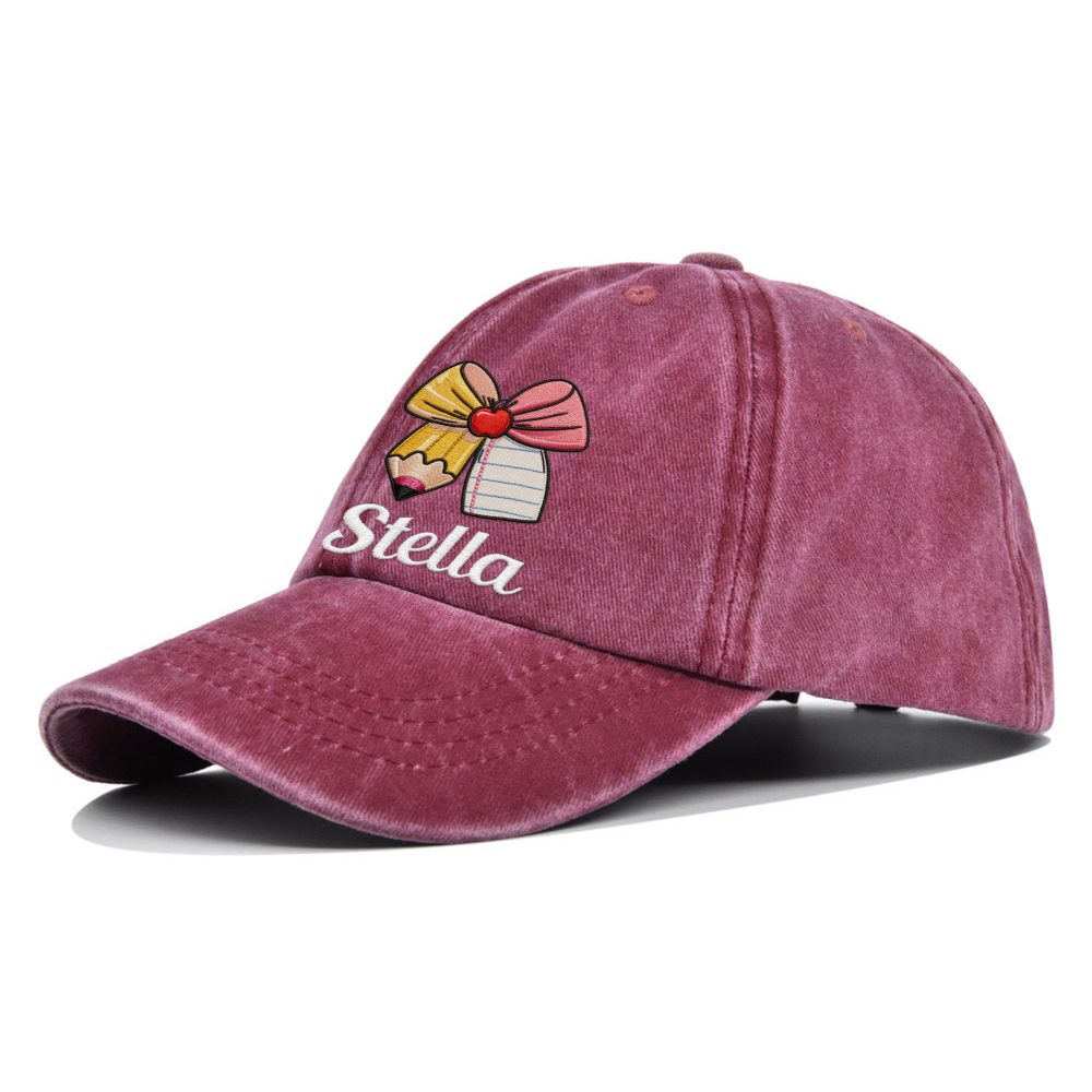 Personalized Embroidery Cute Icon Summer Baseball Hat For Kid | Hskid82