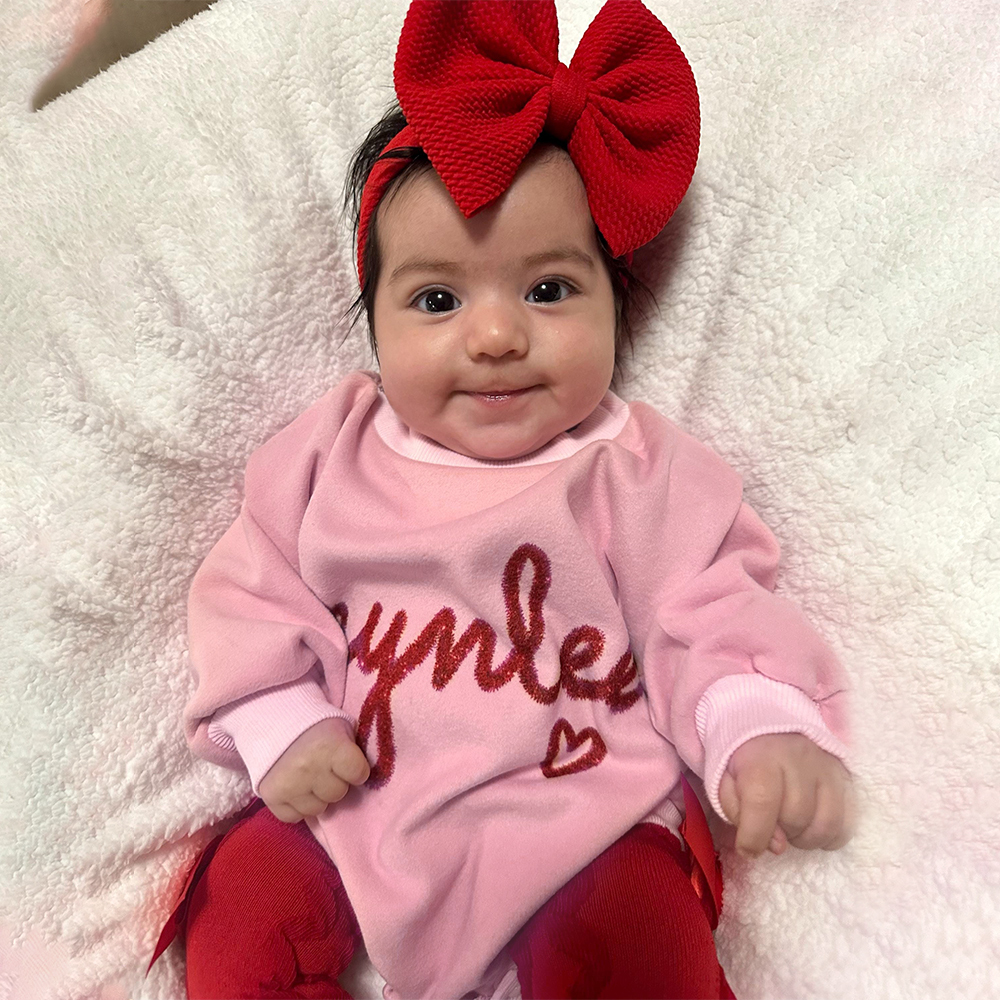 Personalized Valentines Baby Girl Outfit Set | ValGift14