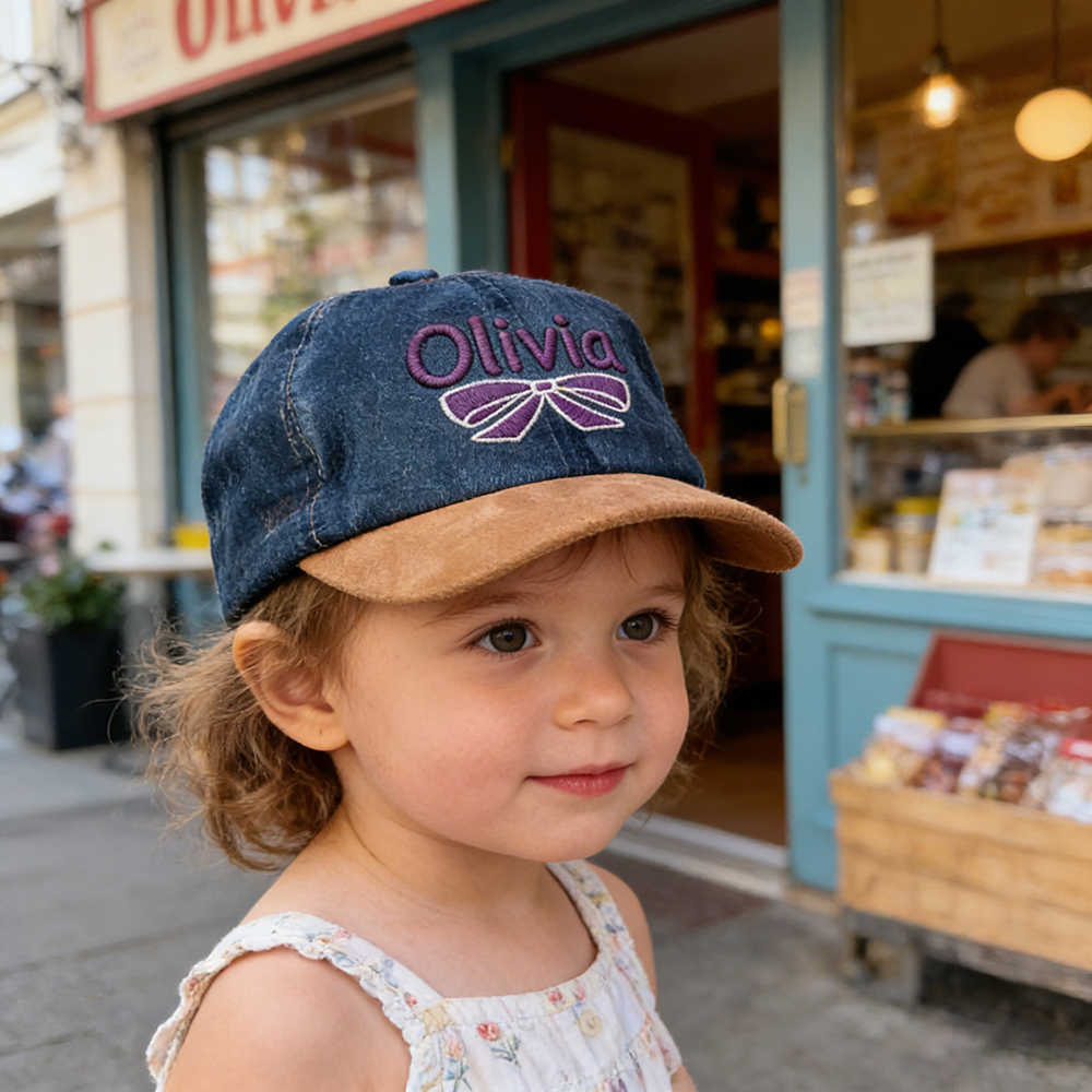 Personalized Embroidery Kid Denim Baseball Hat | CWBeach217