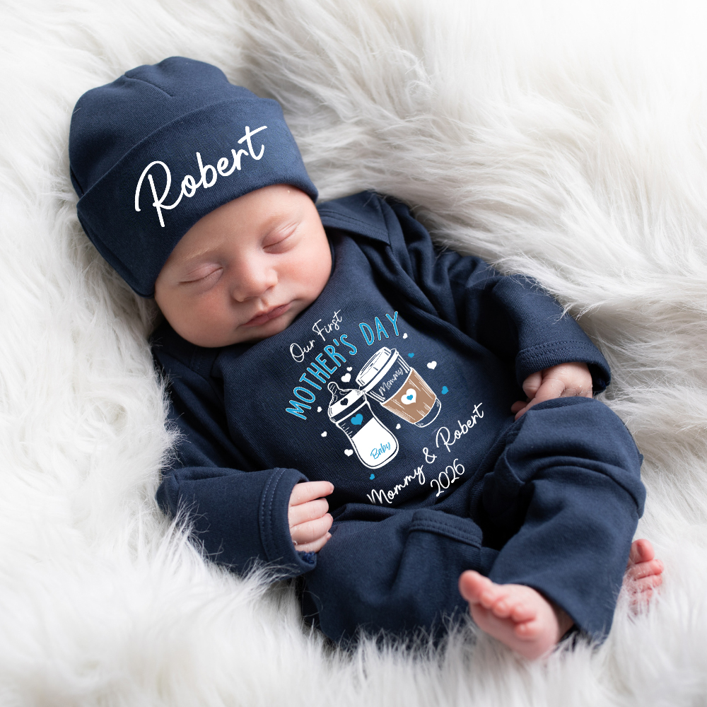 Personalized My First Mother's Day Baby Coming Home Outfit | CWBaby453