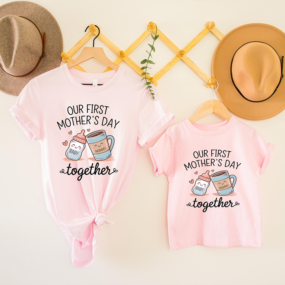 Personalized First Mother's Day Mommy and Baby Outfit | CWFamily141