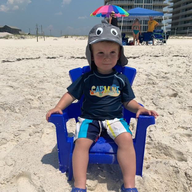 Personalized Kid Summer Beach Swim Suit Shirt | CWBeach232