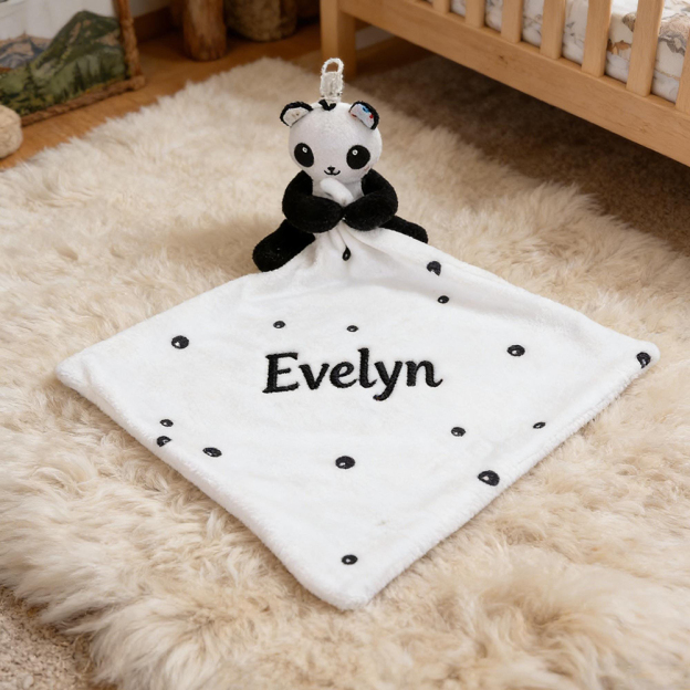 Personalized Baby Embroidery Animal Comfort Sleep Toy | CWToy186