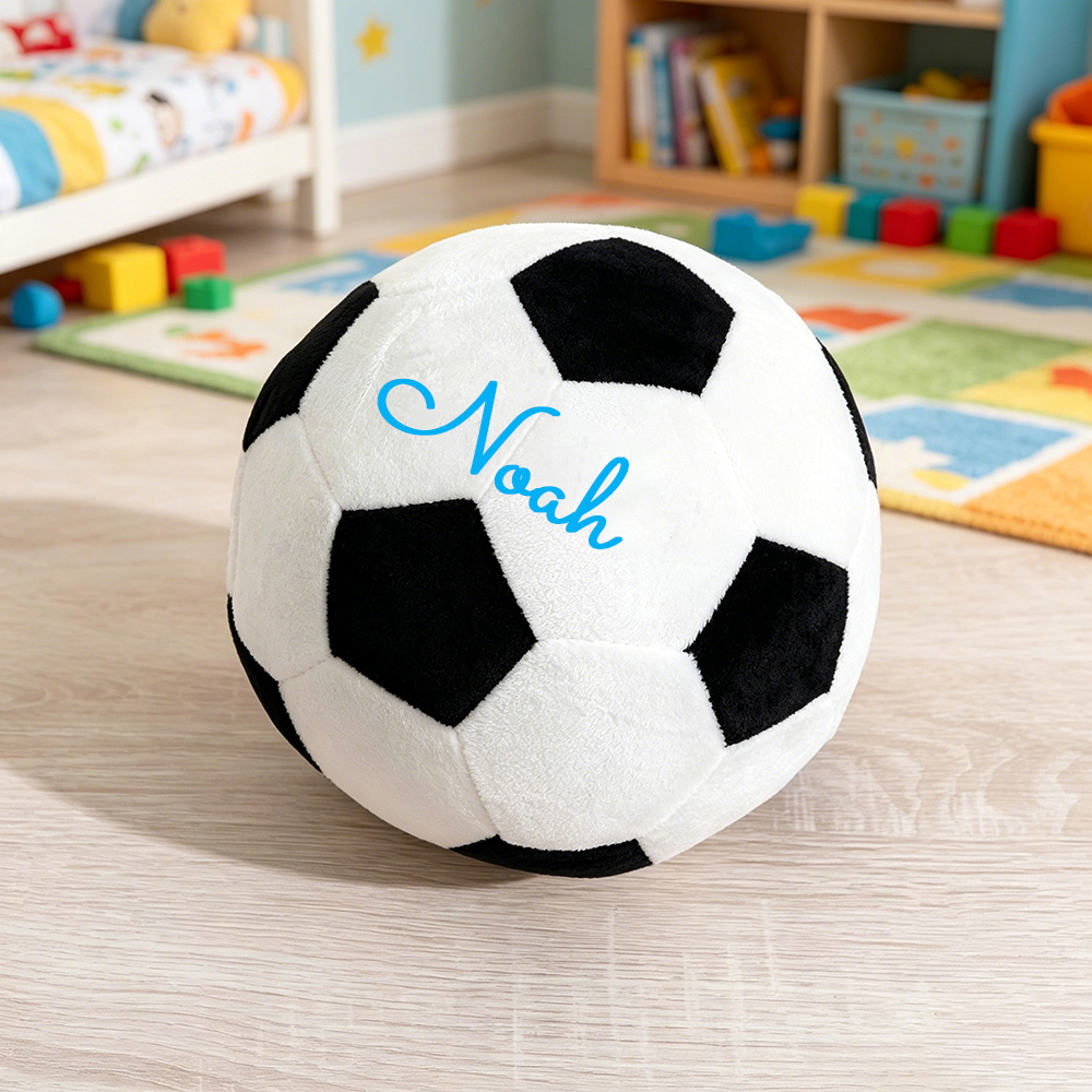 Personalized Kid's Lovely Soft Plush Soccer Ball | CWToy189