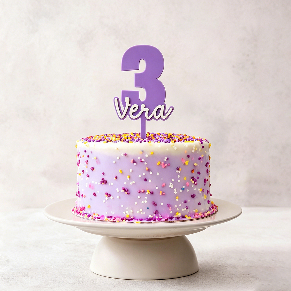 Personalized Name & Age Birthday Cake Topper | CWGift63