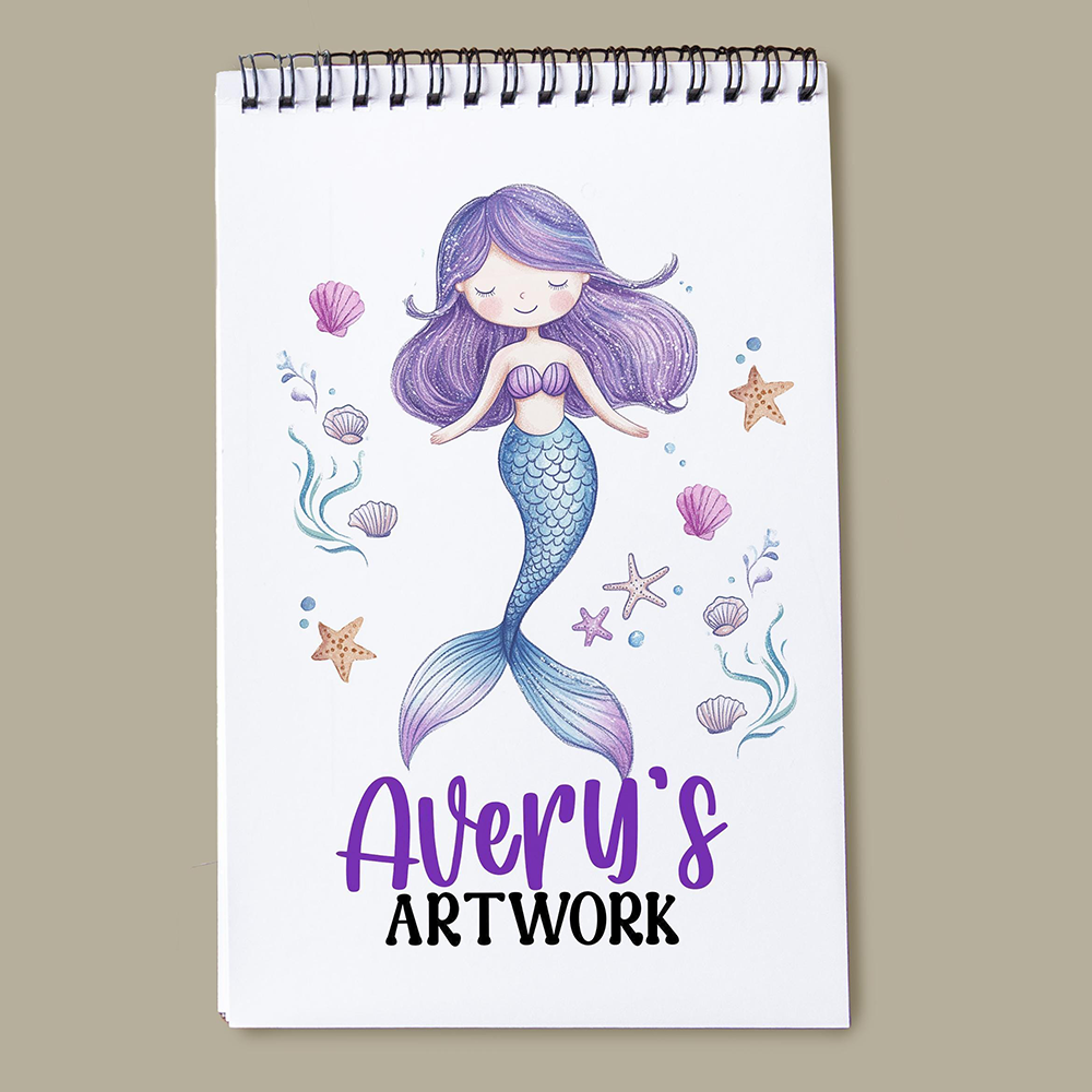 Personalized Kids Drawing Art Sketchbook | CWToy193