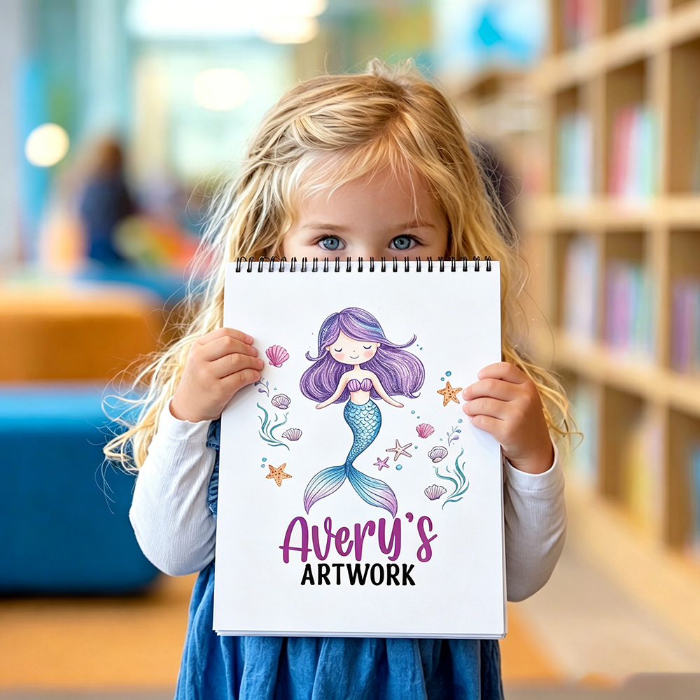 Personalized Kids Drawing Art Sketchbook | CWToy193