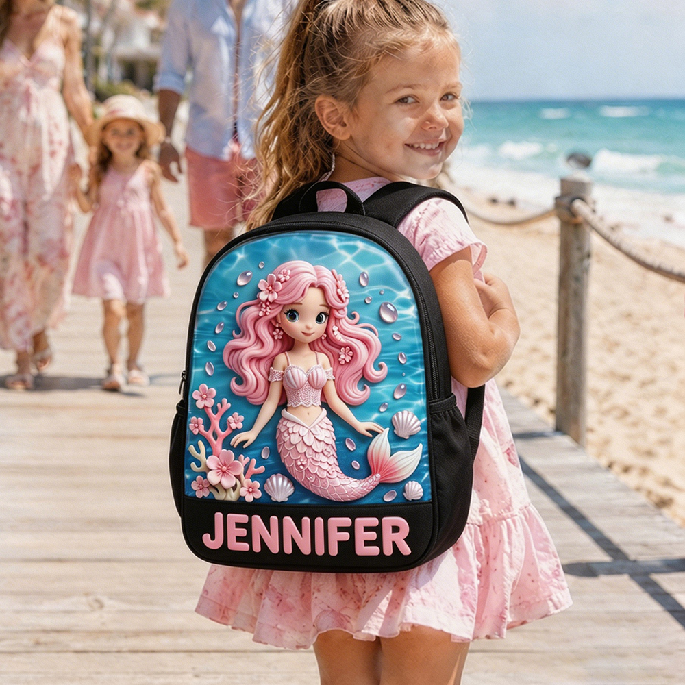 Personalized Princess Glitter Backpack Set | CWPack368