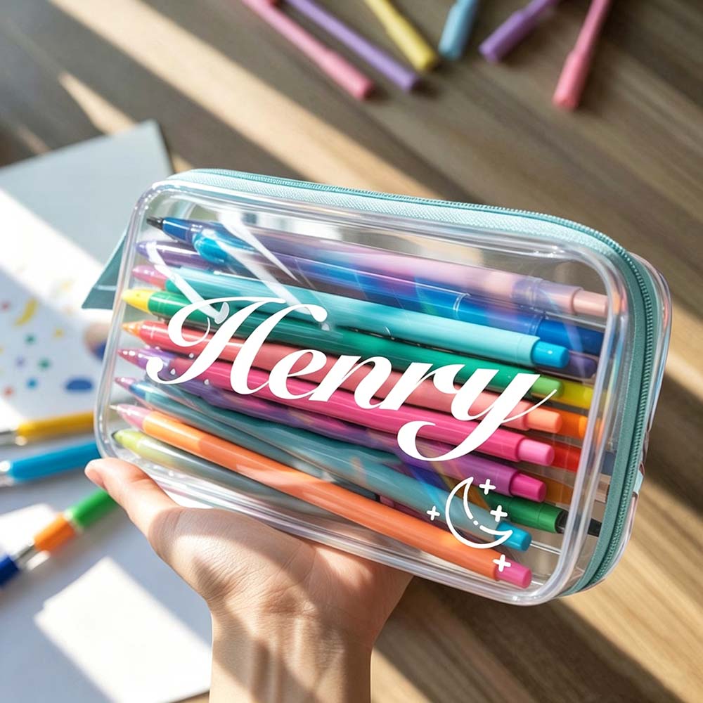 Personalized Kids Hard Shell Zipper Pencil Box | CWPack374
