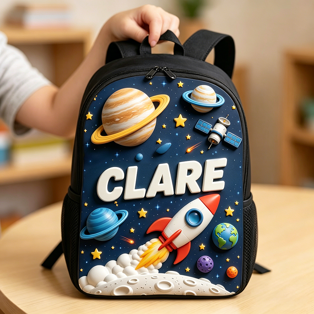 Personalized Kid Space Astronaut Backpack Set | CWPack382