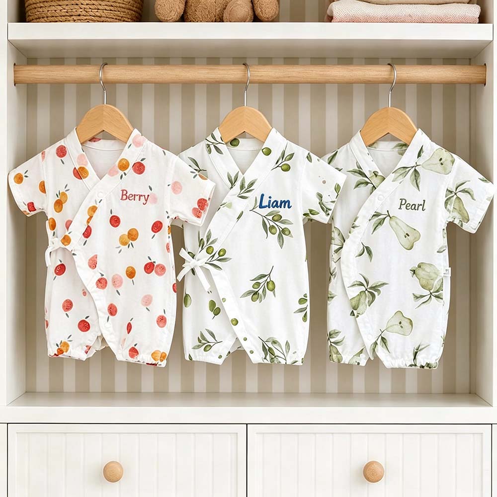 Personalized Baby Kimono Romper | CWBaby510
