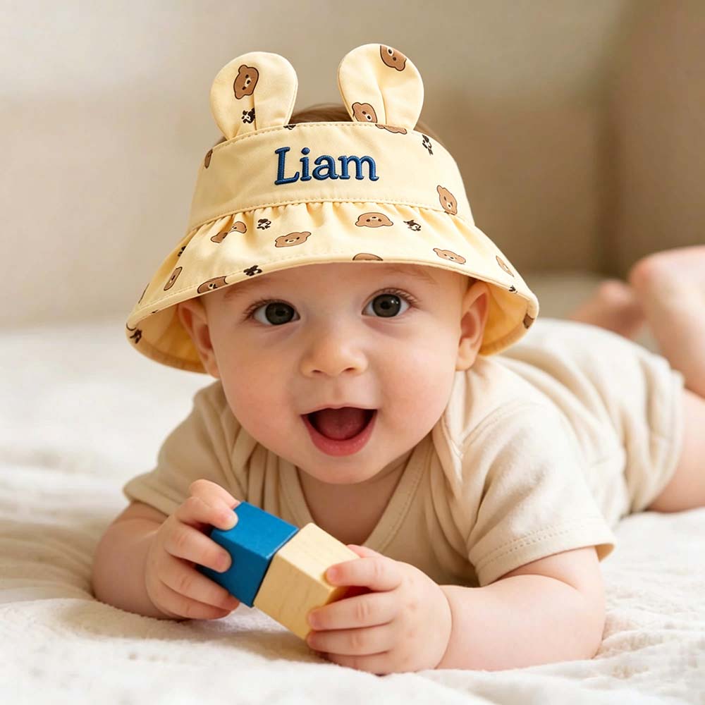 Personalized Cute Bunny Ear Baby Hat | CWBeach258
