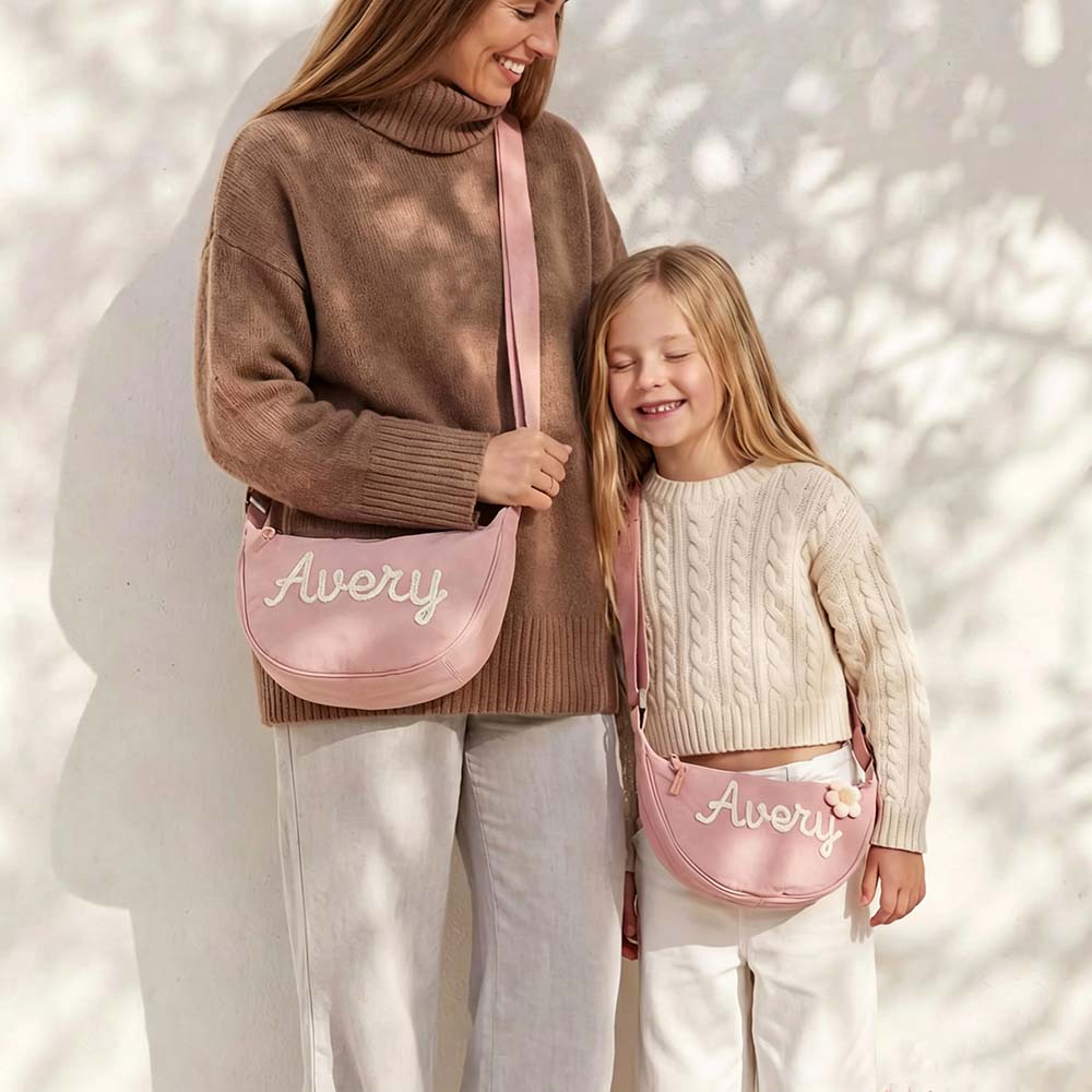 Personalized Hand-embroidered Kids Crossbody Bag | CWPack384