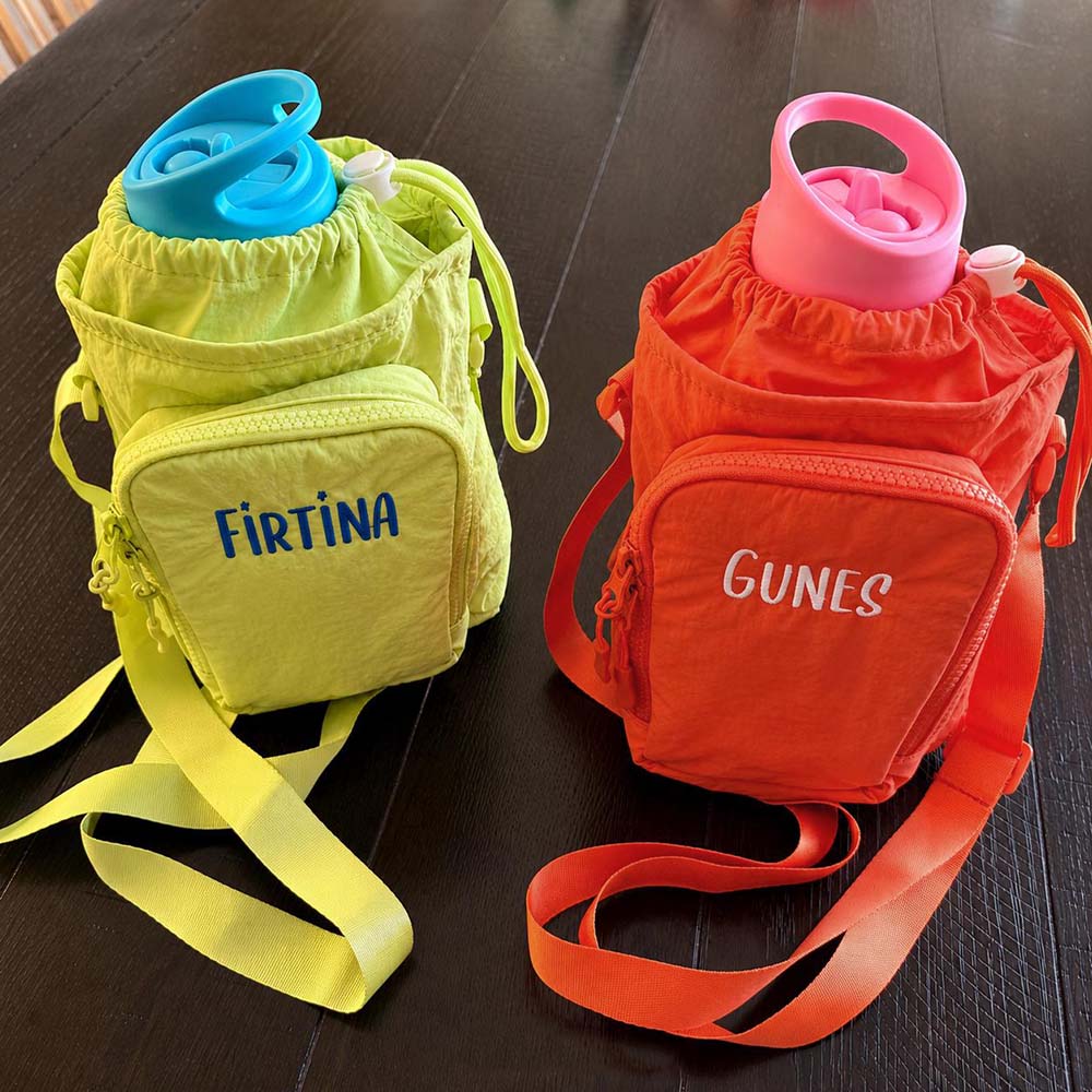 Personalized Embroidered Kids Water Bottle Carrier | CWPack387