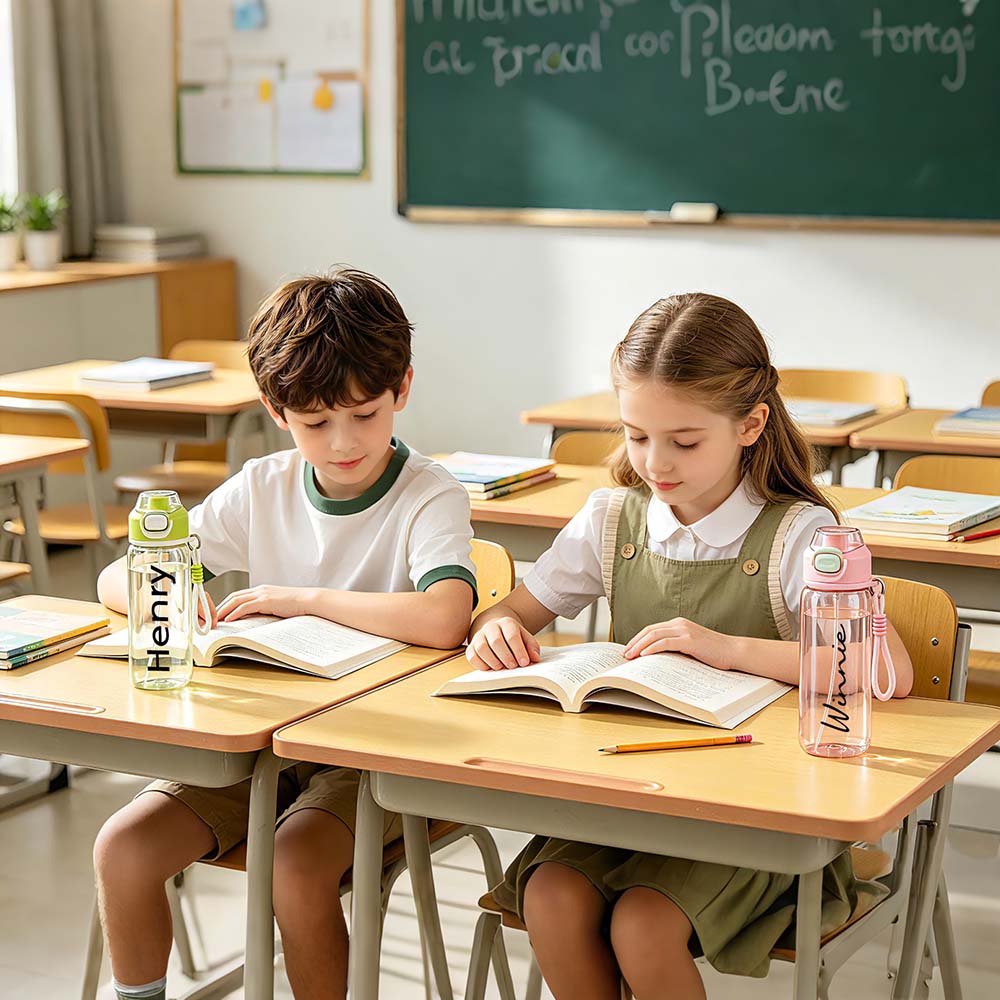 Personalized BPA Free 20oz Kids Water Bottle With Mist Sprayer | YouBottle104